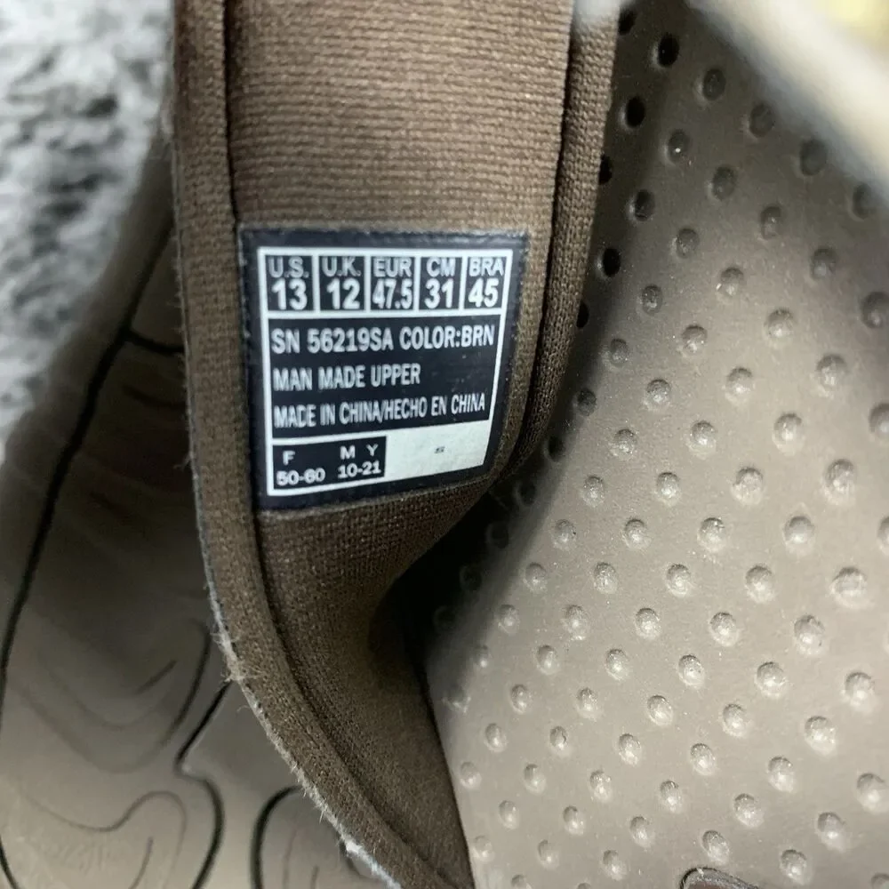 Men’s Skechers Cobano Brown Relaxed Fit Sandals Size 13